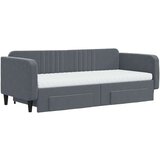  Dnevni krevet na razvlačenje tamnosivi 90 x 200 cm baršunasti | shoptok.hr