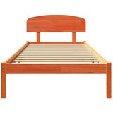  Krevetna konstrukcija s uzglavljem Vosak smeđa 90 x 200 cm | shoptok.hr