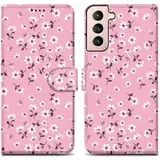 Cadorabo Ohišje, združljiv s Samsungom - Design Flower Rain št. 6 - Zaščitni pokrov z magnetnim zapiranjem, funkcijo stojala in režo za kartico, (20590343)