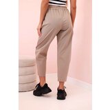 Kesi Włoski Trousers with pockets Summer Punto camel | Shoptok.si