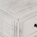  Stolić za kavu bijeli 70 x 70 x 30 cm od masivnog drva manga | shoptok.hr