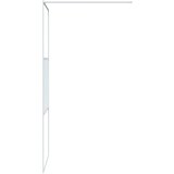 Pregrada za tuš bijela 80 x 195 cm s prozirnim staklom ESG | shoptok.hr