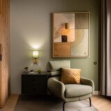  Brilagi - Zidna lampa NUBILA WOOD 1xE27/25W/230V hrast/zelena | Eponuda.com