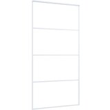  Klizna vrata od stakla ESG i aluminija 102,5 x 205 cm bijela | Eponuda.com