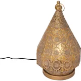 QAZQA Orientalska namizna svetilka zlata 28 cm - Mowgli
