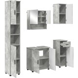 vidaXL Set namještaja za kupaonicu 5 pcs Beton siva 61 x 35 x 64 cm | shoptok.hr