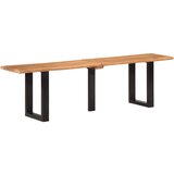vidaXL Klupa 160 cm od masivnog bagremovog drva i čelika | shoptok.hr