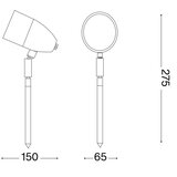 Ideal Lux - Spoljašnja lampa INSIDE 1xG9/15W/230V 27,5 cm IP54 braon | Eponuda.com