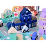 PASTEL set drvene kocke grad + puzzle podloga 115 kom za5373 | shoptok.hr