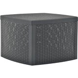 vidaXL Stranska mizica antracitna 54x54x36,5 cm plastika, (20580675) Cene