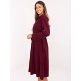 Italy Moda Dress-MI-SK-92400.17-burgundy | Shoptok.si