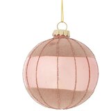  Staklena roze kugla , pliš/sjaj D.8CM vetro | Eponuda.com