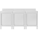  Komercijalni ormarić s radnom pločom 180 x 60 x 96 cm čelični | shoptok.hr