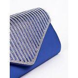 Shelvt Blue small clutch bag decorated with crystals | shoptok.hr
