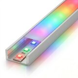 SET 1x LED RGBW traka DIGITAL LED/9,6W/230V 3 m + 3x ugradni profil 1 m + daljinski upravljač | Eponuda.com