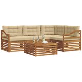  Set vanjskih sofa 5 kom. Prirodna i bež | shoptok.hr
