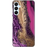 torbica silikonska print za samsung A156B galaxy A15 5G purple gold marble