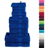 vidaXL 12-dijelni vrhunski set ručnika SOLUND plavi 600 gsm | shoptok.hr