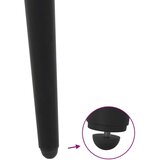 vidaXL Noge kavne mize stožčaste oblike 4 kosi črna 30-31 cm jeklo | Shoptok.si