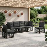  Set vanjskih sofa Crna Poliester | shoptok.hr