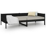  Dnevni ležaj od masivne borovine crni 90 x 190 cm | Eponuda.com