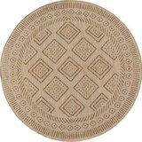 Ayyildiz Carpets Bež okrogla notranja in zunanja preproga ø 160 cm Mira 1452 – Cene