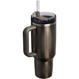Stanley Quencher H2.O FlowState™ Fluted Tumbler tumbler sa slamkom od nehrđajućeg čelika veliki Gunmetal Shine 1180 ml | shoptok.hr