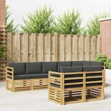  Set vanjskih sofa 8 pcs Bijela i antracit 304 x 126,5 x 73 cm | shoptok.hr