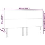  LED uzglavlje krem 180x5x118/128 cm od tkanine | shoptok.hr