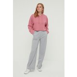 Trendyol Sweatpants - Gray - Wide leg Cene