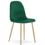  PADVA stolica - zeleni baršun / noge od hrasta x 1 | shoptok.hr