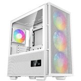 DeepCool Računalniško ohišje CH560 Digital WH, E-ATX, ARGB, LCD, kaljeno steklo, belo | Shoptok.si