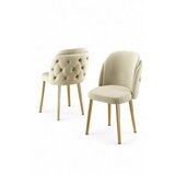 Hanah home set stolica (6 komada) axle cream gold | ePonuda.com