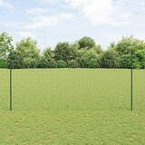 Euro ograda s postom 10 x 1,5 m Čelik premazan PVC-om Zelena | shoptok.hr