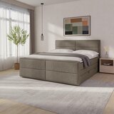 MID.YOU postelja boxspring 180 cm x 200 cm , les, kovina, umetna masa, tekstil bež | Shoptok.si