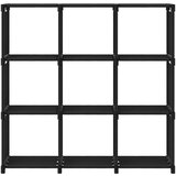 Police Regal z 9 kockastimi policami črn 103x30x107,5 cm blago, (20771738) | Shoptok.si