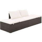 Poli Vrtna postelja poli ratan 195x60 cm rjava | Shoptok.si