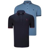 Dewberry DOUBLE SET T8586 MEN'S T-SHIRT-NAVY-INDIGO | Shoptok.si