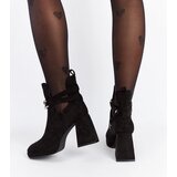 Gemre Black ankle boots embellished with rhinestones Elm | Shoptok.si