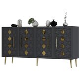 Hanah home komoda dome KB150 anthracite gold | ePonuda.com