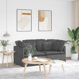  Modularna sofa s jastucima, korduro tkanina, tamno siva | shoptok.hr