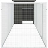 vidaXL Kavez za kokoši antracit 400x91x100 cm pocinčani čelik | shoptok.hr