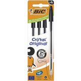 Bic Cristal Original kemični svinčnik, črn, kartonska škatla po 4, (21656208) | Shoptok.si