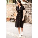 armonika Dress - Black - Shirt dress Cene