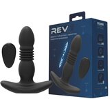REV STIMULATOR PROSTATE -Pro Thrusting & Vibrating - analni vibrator, debelina 3 cm, potiski, daljinec | Shoptok.si