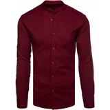 DStreet Men's Monochrome Burgundy Shirt