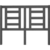  Uzglavlje za krevet sivo 126 x 4 x 100 cm od masivne borovine | shoptok.hr