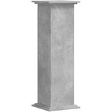 Furnova Stojalo za rastline betonsko sivo 33x33x100 cm inženirski les, (21921476) | Shoptok.si