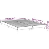  Kreveta visoki sjaj bijeli 140 x 200 cm konstruirano drvo | shoptok.hr