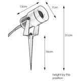 Markslöjd 107714 - LED spoljašnja lampa GARDEN24 LED/6W/24V IP44 mat hrom | Eponuda.com